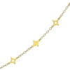 Thumbnail Image 2 of Four-Point Star Station Necklace 14K Yellow Gold 18&quot;