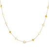 Thumbnail Image 1 of Hearts Station Necklace 14K Yellow Gold 18&quot;