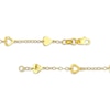 Thumbnail Image 3 of Hearts Station Necklace 14K Yellow Gold 18&quot;