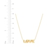 Thumbnail Image 3 of &quot;Love&quot; Bubble Letters Necklace 14K Yellow Gold 20&quot;