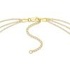 Thumbnail Image 2 of Three-Strand Solid Box Chain Necklace 14K Yellow Gold 18&quot;