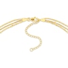 Thumbnail Image 3 of Mixed Bead Three-Strand Chain Necklace 14K Yellow Gold 18&quot;