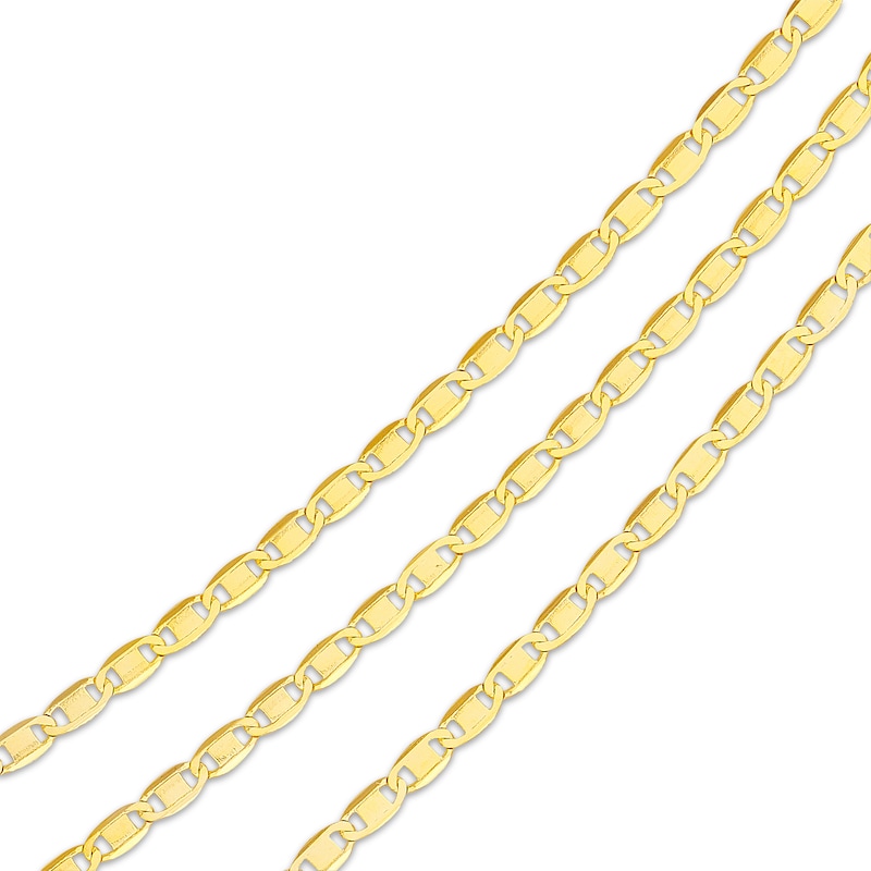 Main Image 2 of Layered Solid Valentino Chain Necklace 14K Yellow Gold 18&quot;