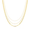 Thumbnail Image 1 of Three-Strand Chain Necklace 14K Yellow Gold 18&quot;