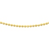 Thumbnail Image 1 of Diamond-Cut Solid Bead Chain Choker Necklace 14K Yellow Gold 16"