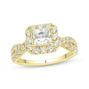 Thumbnail Image 1 of Princess-Cut Diamond Twist Shank Engagement Ring 2 ct tw 18K Yellow Gold