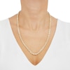 Thumbnail Image 2 of Solid Glitter Rope Chain Necklace 4mm 14K Yellow Gold 24"