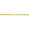 Thumbnail Image 2 of Solid Glitter Rope Chain Necklace 5.5mm 14K Yellow Gold 22&quot;