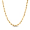 Thumbnail Image 1 of Solid Glitter Rope Chain Necklace 6.5mm 10K Yellow Gold 24&quot;