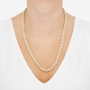 Thumbnail Image 2 of Solid Glitter Rope Chain Necklace 6.5mm 10K Yellow Gold 24"