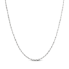 Thumbnail Image 1 of Solid Glitter Rope Chain Necklace 1.6mm 10K White Gold 18&quot;