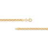 Thumbnail Image 2 of Hollow Rope Chain Necklace 2.9mm 10K Yellow Gold 18&quot;