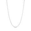 Thumbnail Image 1 of Solid Cable Chain Necklace 2.1mm 14K White Gold 20&quot;