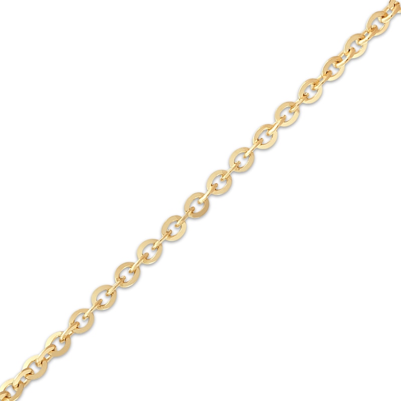 Main Image 2 of Solid Cable Chain Necklace 2.1mm 14K Yellow Gold 18&quot;