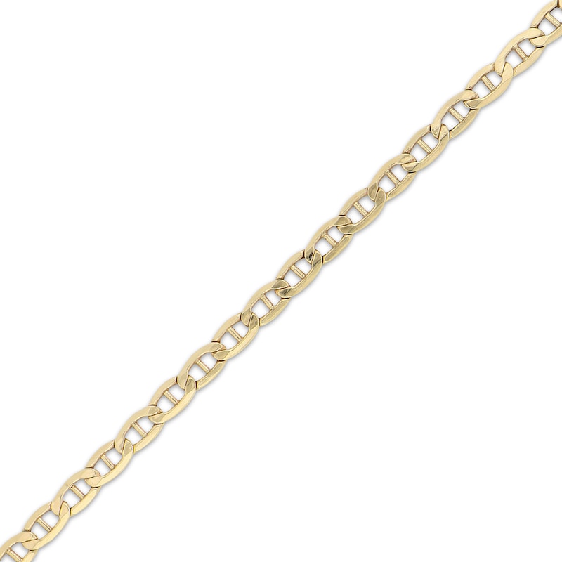 Main Image 1 of Hollow Mariner Chain Necklace 8mm 10K Yellow Gold 22&quot;