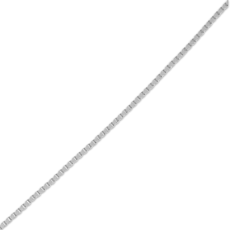 Main Image 2 of Box Chain Necklace 1.5mm Hollow 14K White Gold 22&quot;