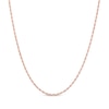 Thumbnail Image 1 of Solid Glitter Rope Chain Necklace 1.6mm 14K Rose Gold 16&quot;