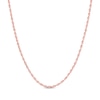 Thumbnail Image 1 of Solid Glitter Rope Chain Necklace 2.4mm 14K Rose Gold 16&quot;