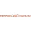 Thumbnail Image 2 of Solid Glitter Rope Chain Necklace 2.4mm 14K Rose Gold 16&quot;