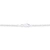 Thumbnail Image 1 of Solid Glitter Rope Chain Necklace 2.4mm 14K White Gold 16"