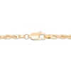 Thumbnail Image 2 of Solid Glitter Rope Chain Necklace 3mm 14K Yellow Gold 16&quot;