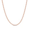 Thumbnail Image 1 of Solid Glitter Rope Chain Necklace 3mm 14K Rose Gold 16&quot;