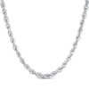 Thumbnail Image 1 of Solid Glitter Rope Chain Necklace 3mm 14K White Gold 16&quot;