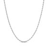 Thumbnail Image 1 of Solid Glitter Rope Chain Necklace 2.4mm 14K White Gold 22&quot;