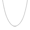 Thumbnail Image 1 of Solid Glitter Rope Chain Necklace 2.4mm 14K White Gold 24&quot;