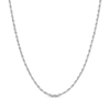 Thumbnail Image 1 of Solid Glitter Rope Chain Necklace 2.4mm 14K White Gold 30&quot;