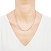 Thumbnail Image 3 of Solid Glitter Rope Chain Necklace 3mm 14K Rose Gold 18&quot;