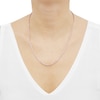 Thumbnail Image 3 of Solid Glitter Rope Chain Necklace 3mm 14K Rose Gold 20&quot;