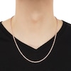 Thumbnail Image 2 of Solid Glitter Rope Chain Necklace 3mm 14K Rose Gold 22"