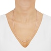 Thumbnail Image 3 of Solid Glitter Rope Chain Necklace 3mm 14K Rose Gold 22"