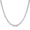 Thumbnail Image 1 of Hollow Glitter Rope Chain Necklace 3mm 14K White Gold 24&quot;