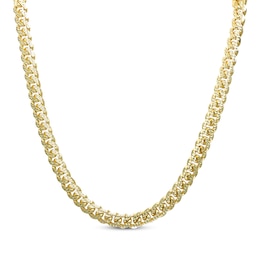 Diamond-Cut 5.9mm Miami Cuban Chain Necklace Solid 14K Yellow Gold 22"