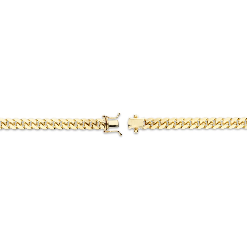 Main Image 3 of Solid Cuban Chain Necklace 14K Yellow Gold 22&quot;