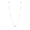 Thumbnail Image 1 of Diamond-Cut Evil Eye Station Necklace 14K Yellow Gold 18&quot;