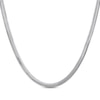Thumbnail Image 0 of Diamond-Cut Semi-Solid Oval Snake Chain Necklace 6mm 100% Repurposed Sterling Silver 18"