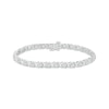 Thumbnail Image 1 of Diamond XO Link Bracelet 1/4 ct tw Sterling Silver 7&quot;