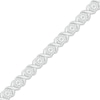 Thumbnail Image 2 of Diamond XO Link Bracelet 1/4 ct tw Sterling Silver 7&quot;