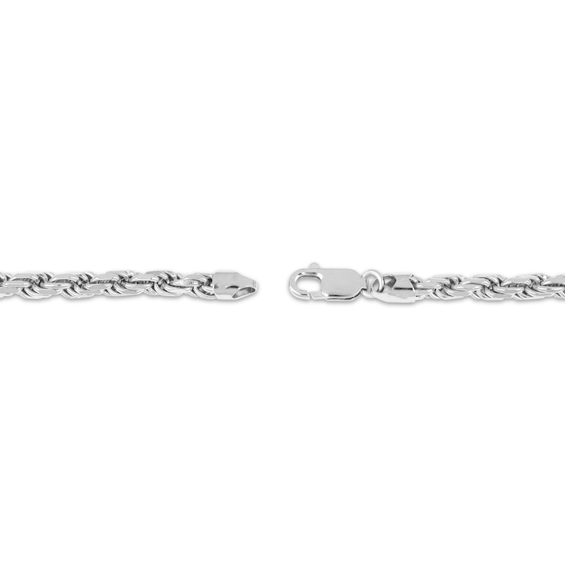 Solid Rope Chain Necklace 5.5mm Sterling Silver 20"