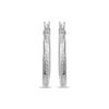 Thumbnail Image 2 of Hollow Twist Hoop Earrings 18mm 14K White Gold