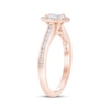 Thumbnail Image 2 of Marquise-Cut Diamond Halo Engagement Ring 1/2 ct tw 14K Rose Gold