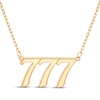 Thumbnail Image 0 of "777" Angel Number Necklace 14K Yellow Gold 18"