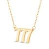 Thumbnail Image 1 of "777" Angel Number Necklace 14K Yellow Gold 18"