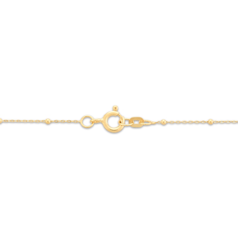 Evil Eye Necklace 14K Yellow Gold 18"