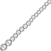 Thumbnail Image 3 of Semi-Solid Graduated Bead Chain Necklace Sterling Silver 18&quot;