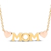 Thumbnail Image 1 of &quot;Mom&quot; Hearts Necklace 10K Two-Tone Gold 18&quot;