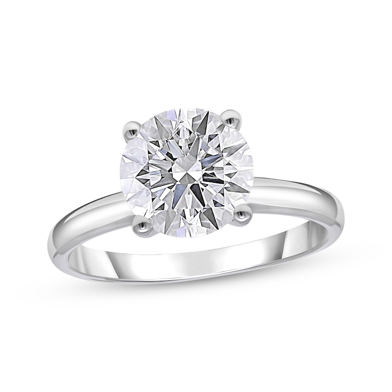 Lab-Grown Diamonds by KAY Round-Cut Solitaire Engagement Ring 2-1/2 ct tw 14K White Gold